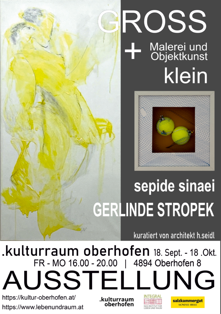 Plakat der Ausstellung GROSS und KLEIN